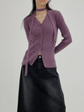 Hush V-neck ribbed cardigan