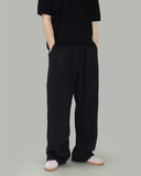 Marv Linen Two-Tuck Wide Slacks