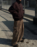 Corduroy Cargo Balloon Banding Pants