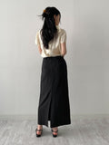 [Short Sleeve Version] Charming Tie Puff Blouse