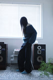 Non-fade line denim pants