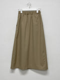 Anne pleated long skirt
