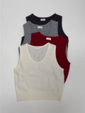 Pepper U-neck knit vest