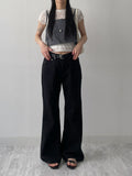 [unisex] Cotton flare bootcut pants