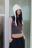 Angora ear beanie