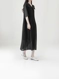Romel Chiffon Pleated One Piece