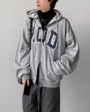 Colin Lettering Hood Zip-Up
