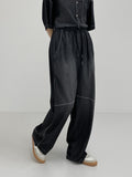 [unisex] Dart Washing Banding Long Denim Pants
