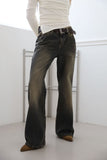 Washed teen bootcut denim
