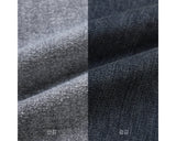 Brushed washing denim pants