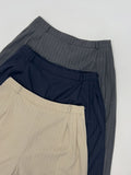 Eiffel Stripe Banding Wide Slacks