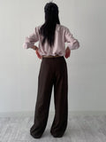Launer Pocket Two-Tuck Wide Slacks