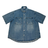 Leteon Denim Half Shirt