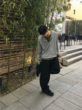Peter Stripe Wide Slacks