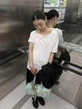 SLANT BUTTON TEE