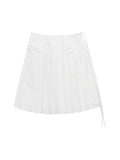 (W) Has Pleats Wrap Skirt