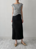 Kanna Linen H-Line Long Skirt