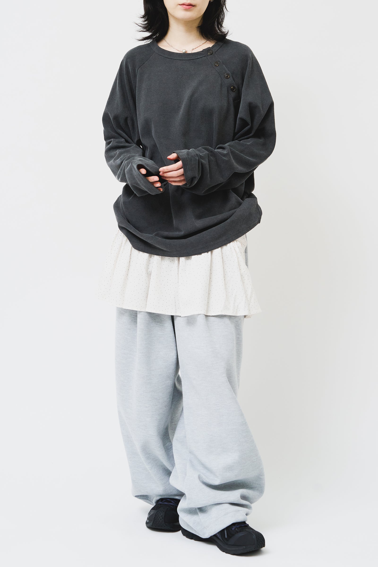 【HI FI FNK】(W) Dot Frill Wrap Skirt HI FI FNK(ハイファイファンク) - (W)ドットフリルラップ