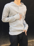 Yeezy Relax Fit Henley Neck Hoodie