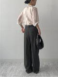 [Setup Available] Blan Two-Tuck Wide Slacks