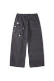 Star stripe fleece pants