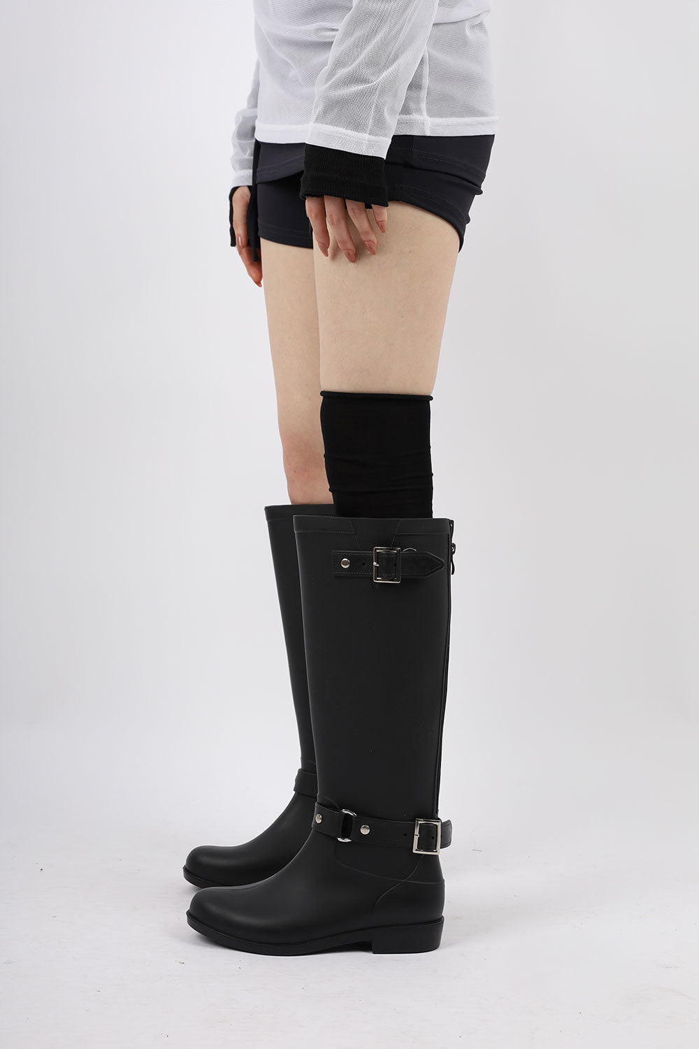 【COLOR iN ID】two belt rain boots COLOR iN ID(カラーインアイディー) - ツーベルトレインブーツ