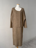 [SET] London Knit Cardigan Two-Piece