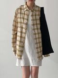 Linen Vintage Check Overfit Shirt