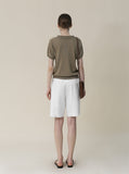 [Premium] Whole Garment Cariha V-neck Short Sleeve Knitwear