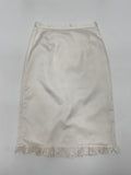 Jacquard satin midi skirt