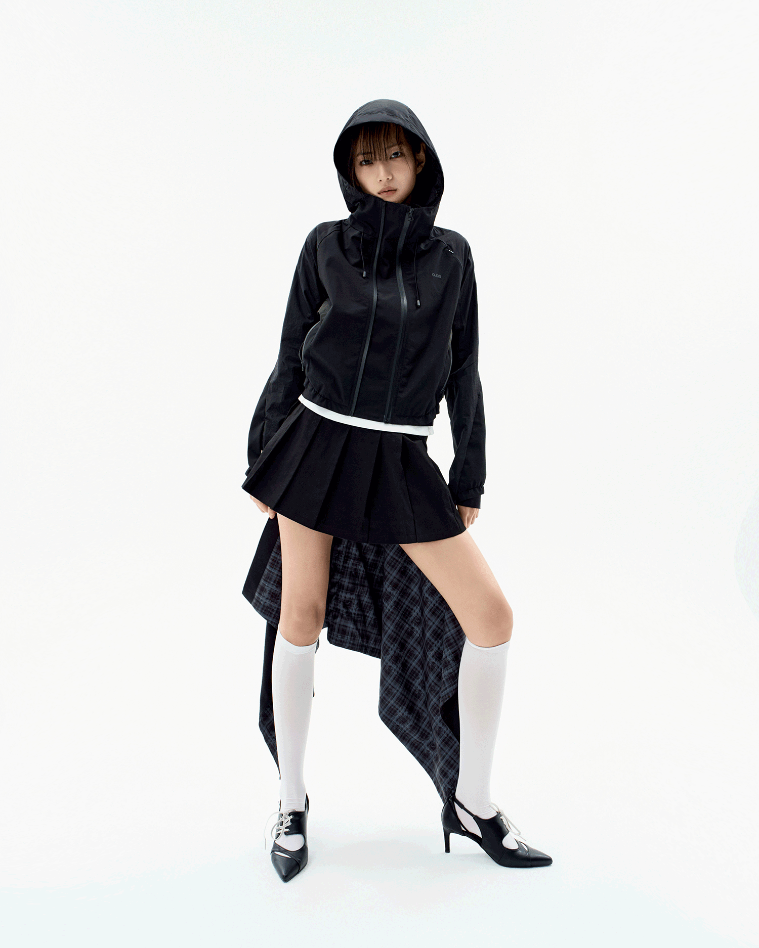 スカート OJOS : 25SS / Multipanel Pleats Skirt (2colors) OJOS (オホス ) - マルチパネルプリーツスカート / Multipanel