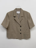 [summer] Repair Van Double Crop Half Jacket