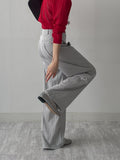 Marl Nylon Wide Slacks