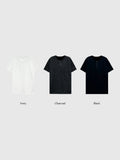 One Q Ribbed Henry Neck Short Sleeve T-shirt