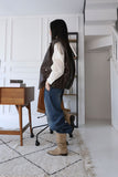 suede shirring boots