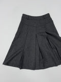 Mellie Wool Midi Pleated Skirt