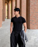 Muscle Fit Rib Short Sleeve T-Shirt