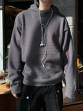 Plus jacquard snap hood knit