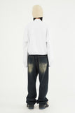 Cloudy domingo washed denim pants