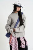Stitch waffle hood knit