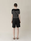 [Premium] Whole Garment Julie Dangara Short Sleeve Knitwear