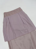 Fold Satin Lace Skirt