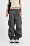 Den Belted Strap Cargo Pants