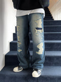 FW Tex Damege Medium Blue Denim PT