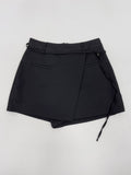 Ready Belted Wrap Skirt Pants