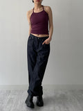 Ponz Ribbed Halterneck Sleeveless