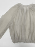 Waltz See-through Zip-up Blouse
