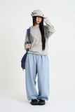 Lumi belted over jogger pants