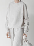 [Premium] Timo Whole Garment Ribbed Setup Top
