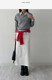 Olsen Cotton H-Line Long Skirt